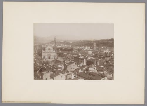 Panorama parziale della città con la chiesa di S. Croce by Fratelli Alinari