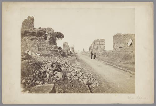 Via Appia nabij Rome, Italië
