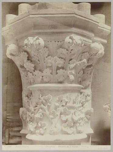 Kapiteel met bladmotief, kathedraal van Reims