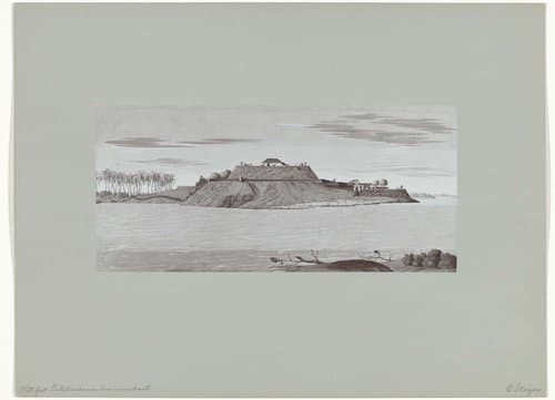 Het Fort Caliture van den rivierkant