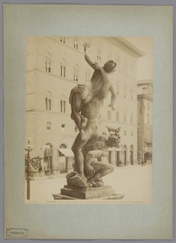 Loggia dei Lanzi. Il Ratto della Sabina visto da Tergo (G. Bologna) by Fratelli Alinari