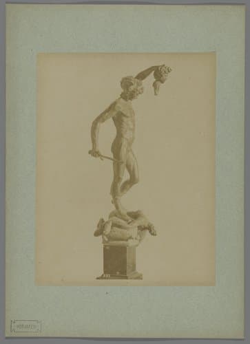 Ontwerp voor sculptuur van Perseus door Benvenuto Cellini in het Museo Nazionale te Florence, Italië by Fratelli Alinari