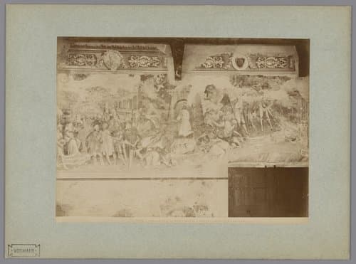 Fotoreproductie van het fresco Het martelaarschap van Sint Ephysius naar Spinello Aretino in het Camposanto te Pisa by Fratelli Alinari