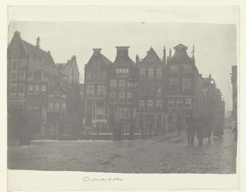 Gezicht op de Geldersekade in Amsterdam by George Hendrik Breitner