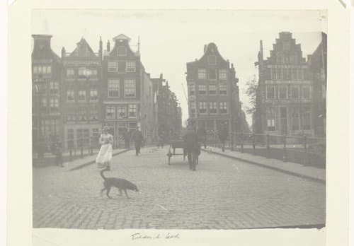 Gezicht op de Geldersekade in Amsterdam by George Hendrik Breitner