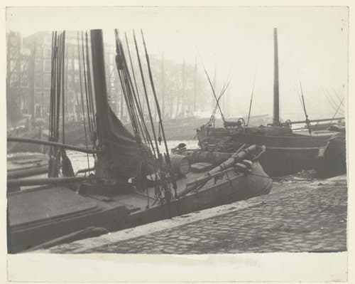 Gezicht op de Waalseilandsgracht gezien naar de Binnenkant in Amsterdam by George Hendrik Breitner