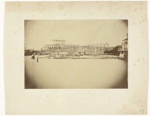 Paleis voor Volksvlijt in aanbouw in Amsterdam by anonymous