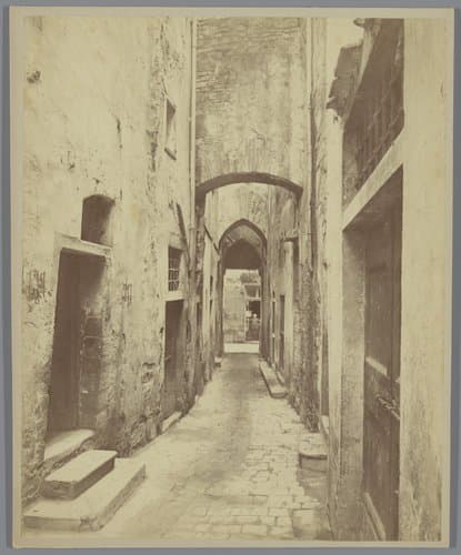 Straatbeeld in Zuid-Europa of Noord-Afrika by anonymous