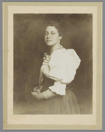 Portret van een onbekende vrouw by anonymous