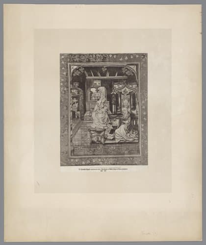 Tapijt met voorstelling van Anna op bezoek bij Maria by Johann Baptist Obernetter