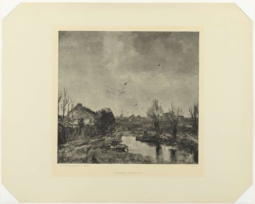 Landschap in de omgeving van Den Haag by Stoomsteendrukkerij Senefelder