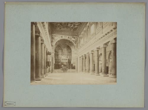 Interieur van de Santa Maria in Trastevere te Rome by anonymous
