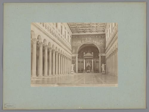 Interieur van de Sint-Paulus buiten de Muren te Rome by anonymous