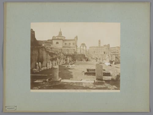 Huis van de Vestaalse Maagden op het Forum Romanum te Rome by anonymous