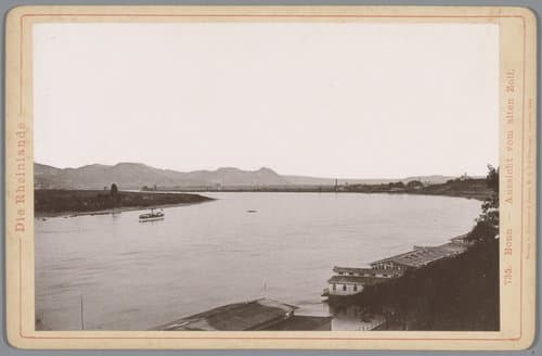 Gezicht over de Rijn bij Bonn
