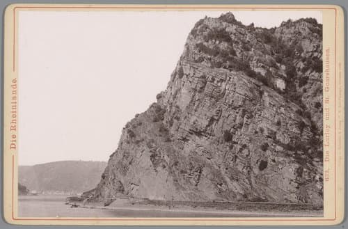 Gezicht op de Loreley en de Rijn by anonymous