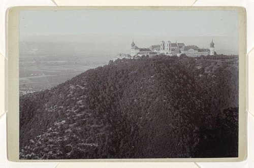 Gezicht op de abdij van Göttweig by Franz von Prandtstetter
