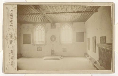 Zaal in het stadhuis van Regensburg by Emil Herbst