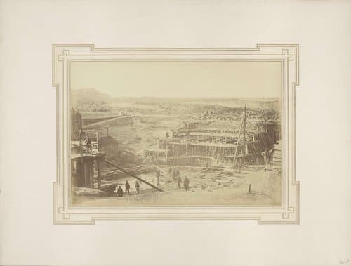 Fundering van de binnenkeer- en schutsluis te Vlissingen by Anton Lauwrens Preuninger