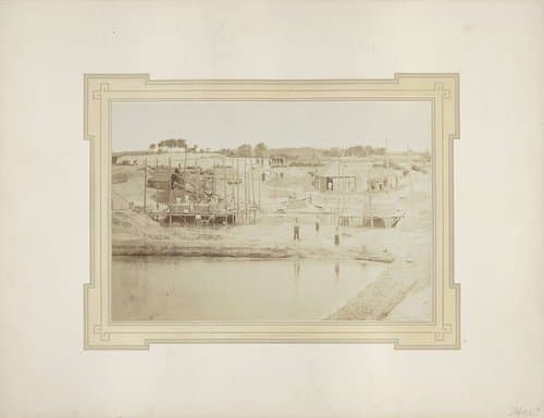 Onderbouw van de brug te West-Souburg by Anton Lauwrens Preuninger
