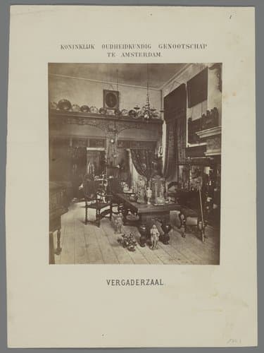 Vergaderzaal van het Koninklijk Oudheidkundig Genootschap te Amsterdam, 1877