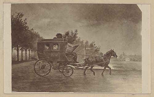 Fotoreproductie van het Wagentje van Dieges, de koets tussen Utrecht en Zeist, 1879 by anonymous