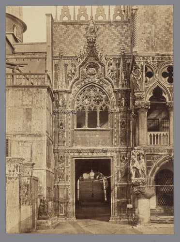 Porta della Carta, Palazzo Ducale te Venetië by anonymous
