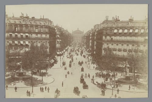 Gezicht op de Avenue de l'Opéra by anonymous