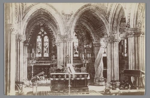Koor van de Rosslyn Chapel nabij Edinburgh, Schotland by Alexander Adam Inglis