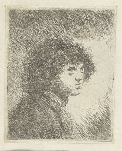Borstbeeld van een jonge man by Jan Lievens