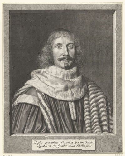 Portret van Pompone II de Bellièvre by Robert Nanteuil