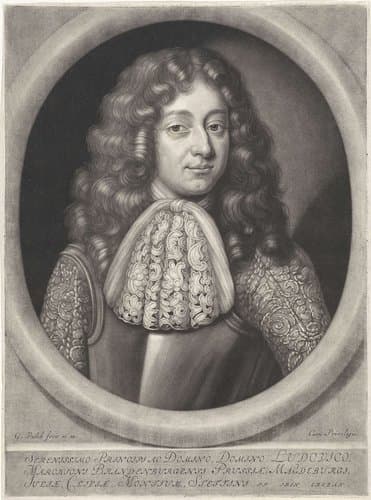 Portret van Lodewijk, markgraaf van Brandenburg by Gerard Valck