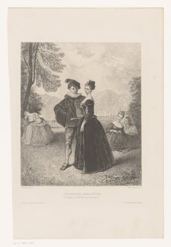 L'heureuse rencontre by Adolphe Lalauze