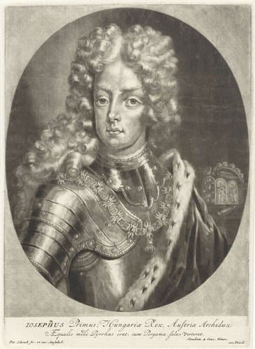 Portret van keizer Jozef I by Pieter Schenk (I)
