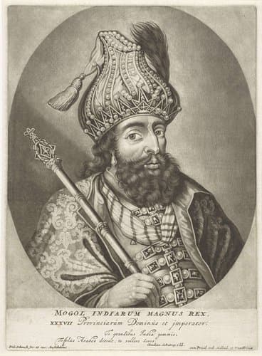 Portret van een heerser van het Mogoelrijk by Pieter Schenk (I)