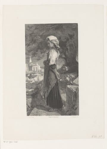 Italiaans meisje by Jan Mesker