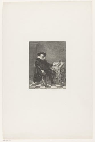 Portret van een geleerde by Jan Mesker