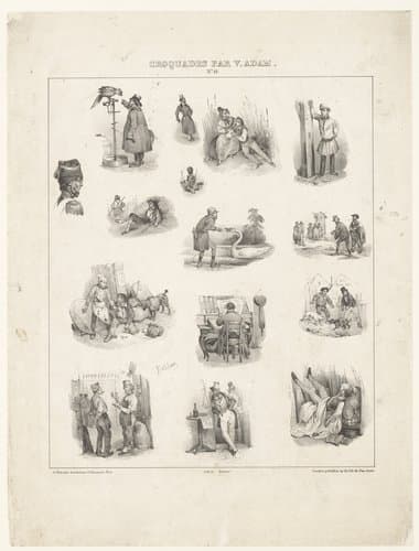 Croquades par V. Adam by Victor Adam