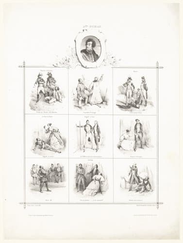 Portraits d'écrivains by Victor Adam
