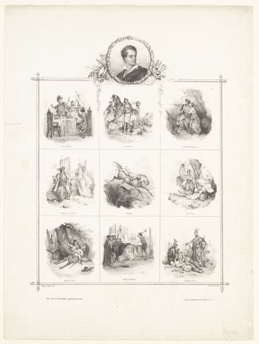 Portraits d'écrivains by Victor Adam