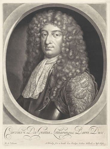 Portret van Karel V Leopold by Abraham Bloteling
