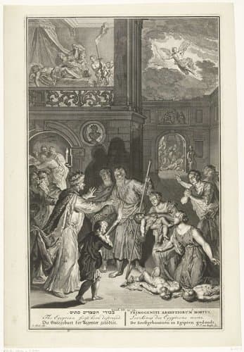 Dood van de eerstgeborenen in Egypte by J. van Buysen