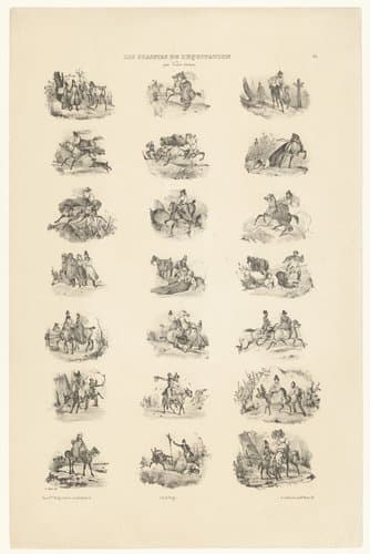 Les plaisirs de l'équitation by Victor Adam