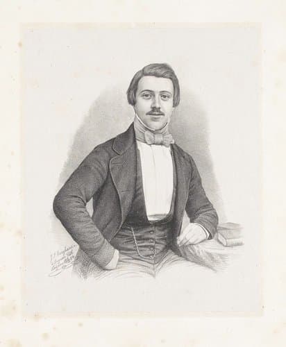 Portret van een onbekende man by Johann Peter Berghaus