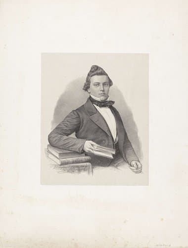 Portret van een onbekende man by Johann Peter Berghaus