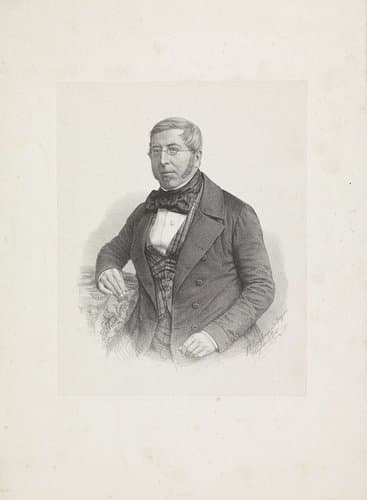 Portret van een onbekende man by Johann Peter Berghaus