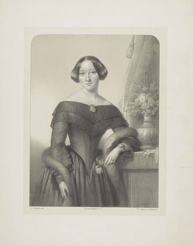 Portret van Ernestina Regina Barbara Helmich-Schade van Westrum by Wilhelmus Cornelis Chimaer van Oudendorp