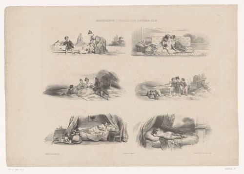 Macédoines d'enfants par Devéria by Achille Devéria