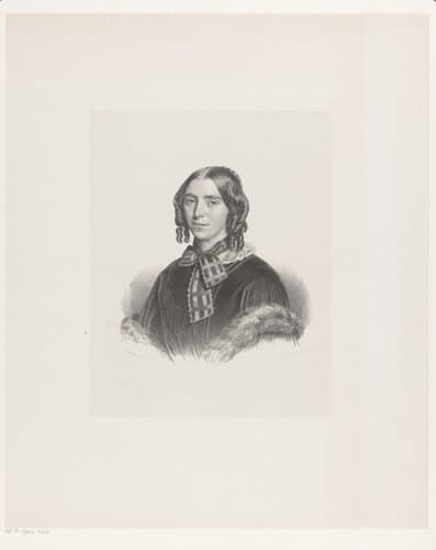 Portret van een onbekende vrouw by Johan Heinrich Neuman