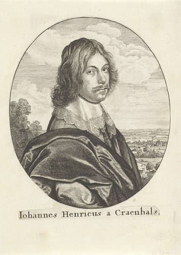 Portret van Johannes Henricus van Craenhals by Wenceslaus Hollar